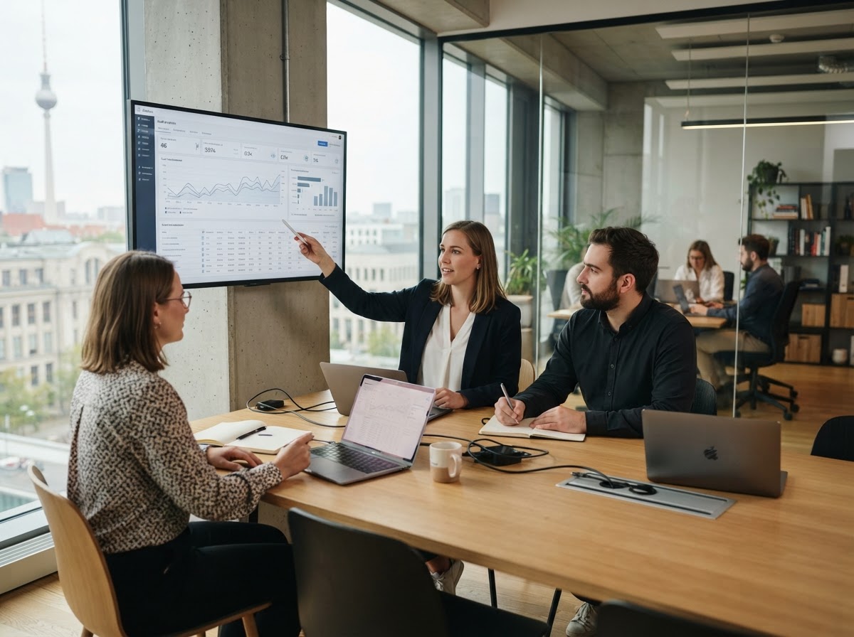 Edifice Gainlux analyst reviewing portfolio risk calibration on screen